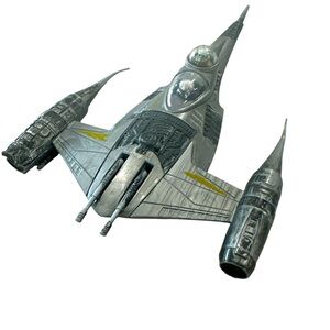 Disney Parks Star Wars Mandalorian & Grogu N-1 Starfighter Pullback Wind-up Toy